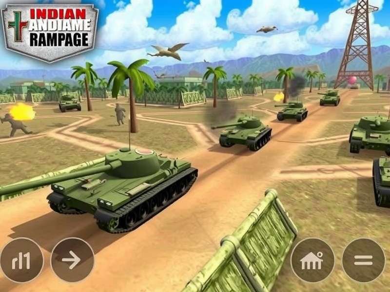 Indian Tank Rampage in Action Indian Tank Rampage Gameplay Screenshot